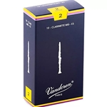 Vandoren Traditional Clarinet, 2 Strength Reeds, 10 Pack