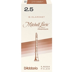 Mitchell Lurie Premium Clarinet, 2.5 Strength Reeds, 10 Pack