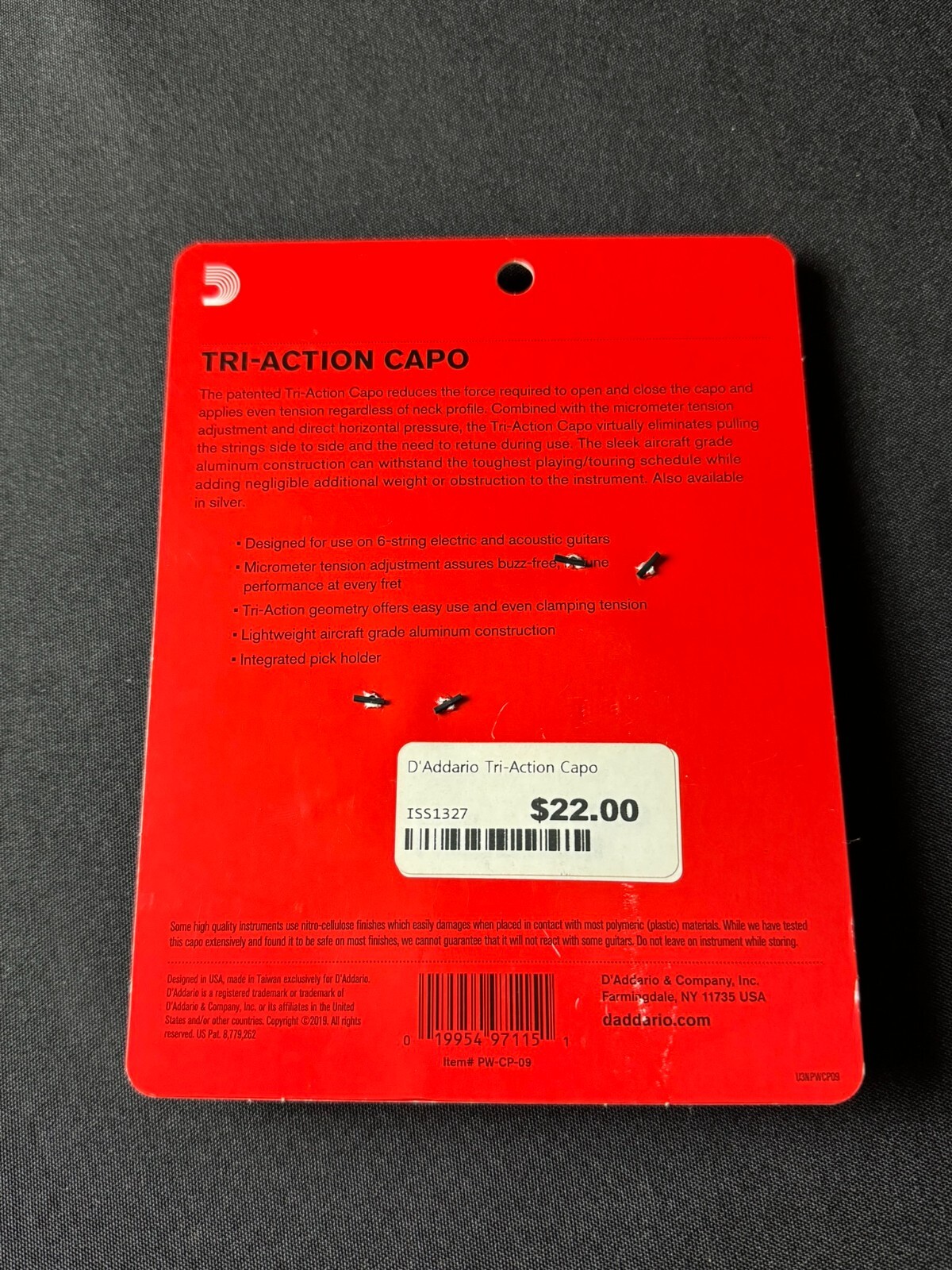 D'addario Tri-Action Capo - Image 2