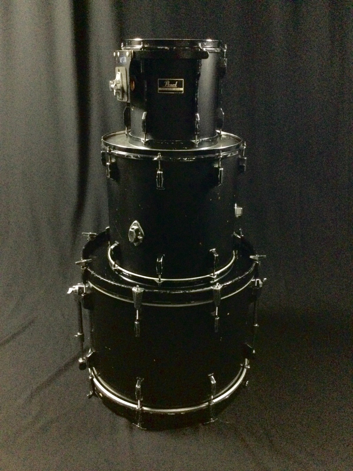 Pearl Export 3-Piece Drum Set - Matte Black
