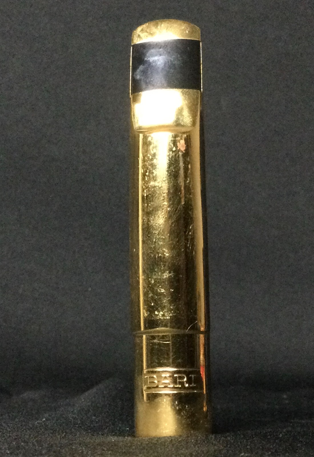 BARI Gold 95 Tenor Sax Gold Plated Brass Mouthpiece w/ Ligature & Cap - Image 3