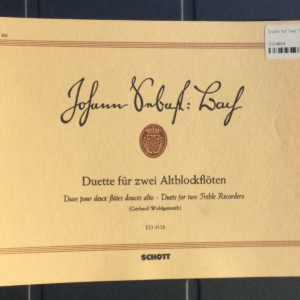 Duets for Two Treble Recorders