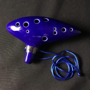 Ohuhu Legend of Zelda 12-Hole Blue Ocarina w/ Book