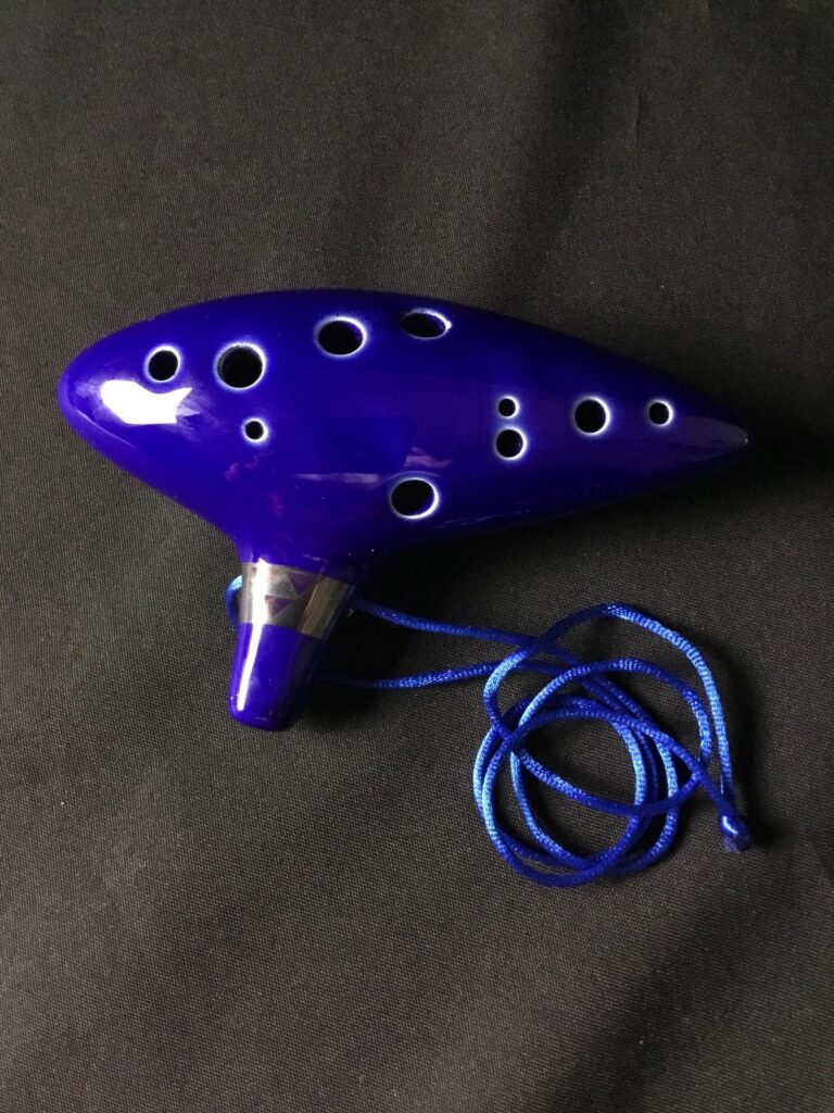 Ohuhu Legend of Zelda 12-Hole Blue Ocarina w/ Book