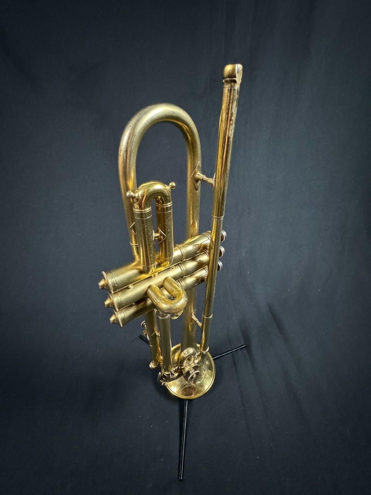 Conn Bb/A Gold-Plated Trumpet w/ Engravings (Vintage 1919) - Image 2