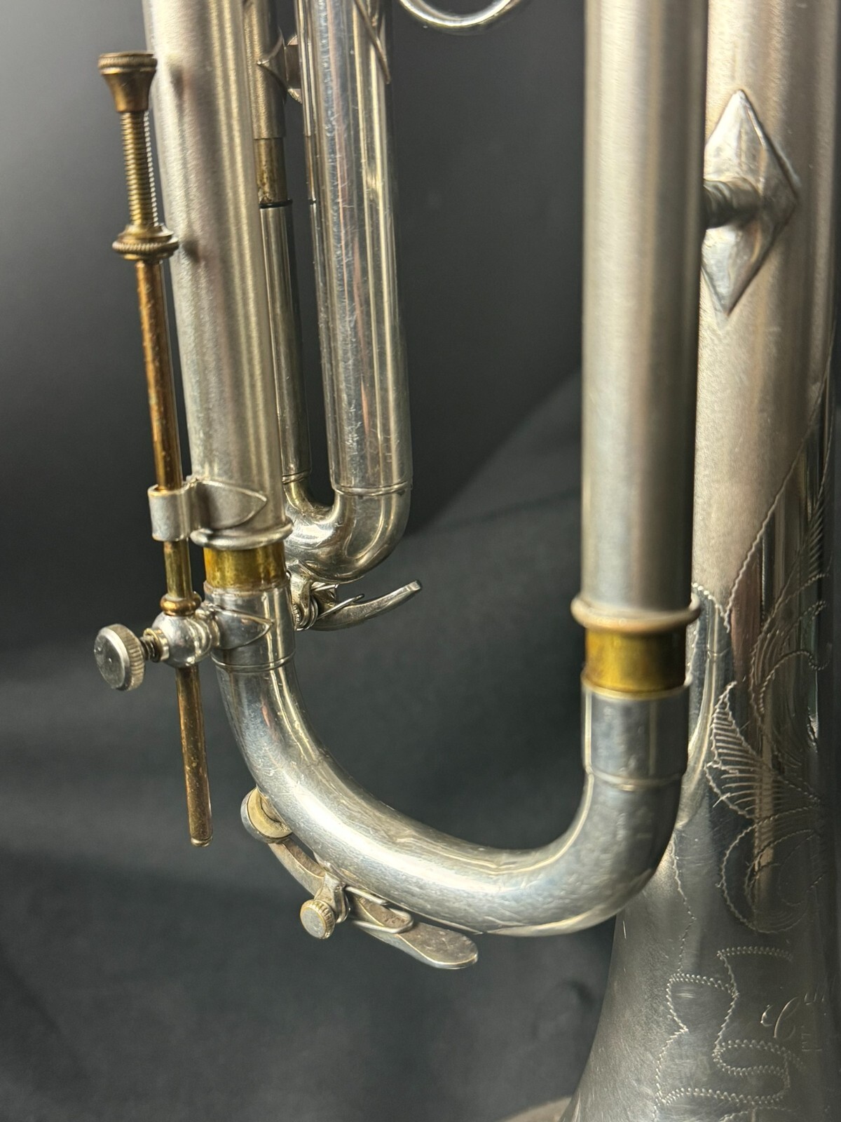 Conn 22B Silver Trumpet w/ Original Case & Accessories (Vintage 1929) - Image 5