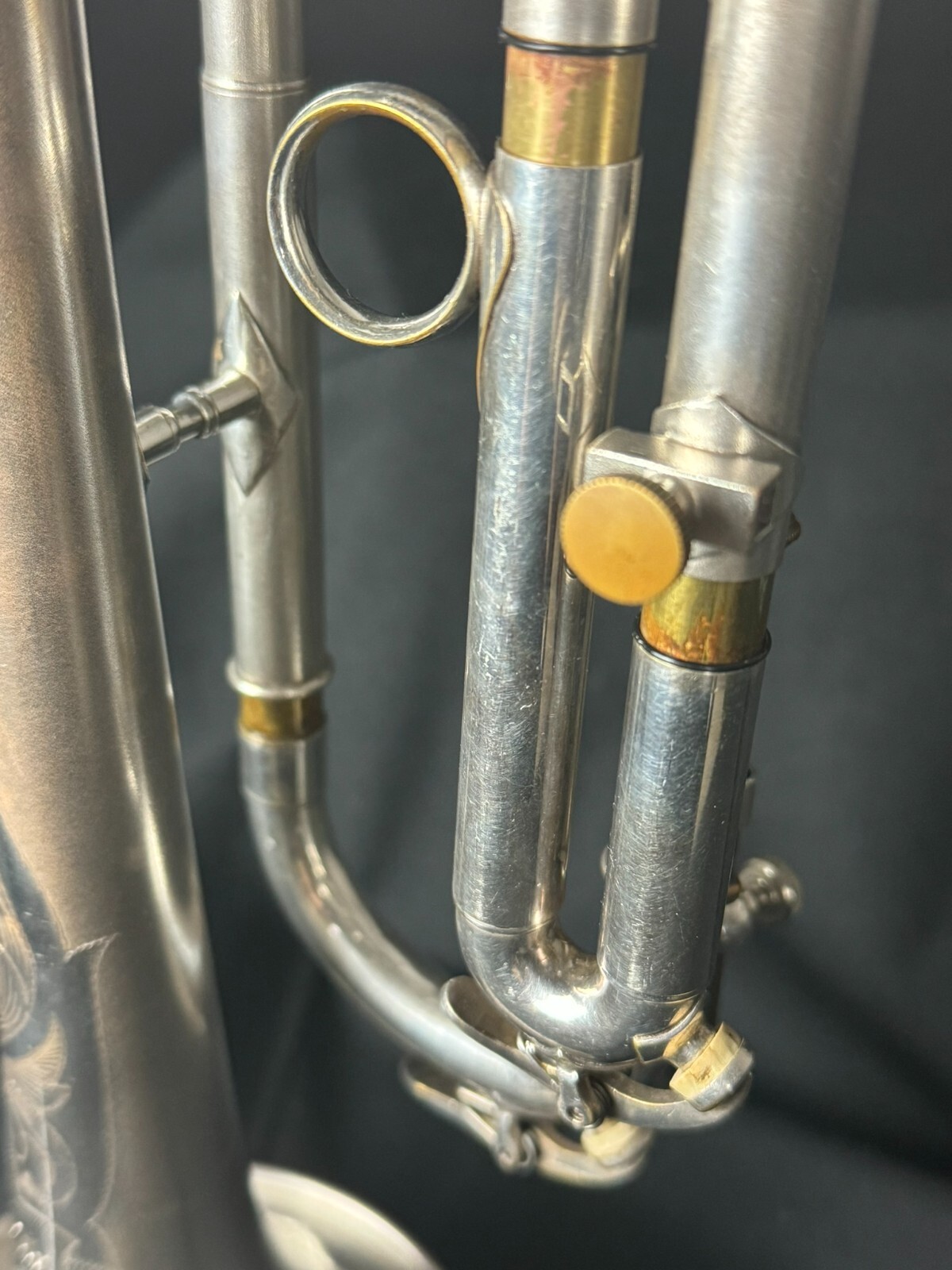 Conn 22B Silver Trumpet w/ Original Case & Accessories (Vintage 1929) - Image 6