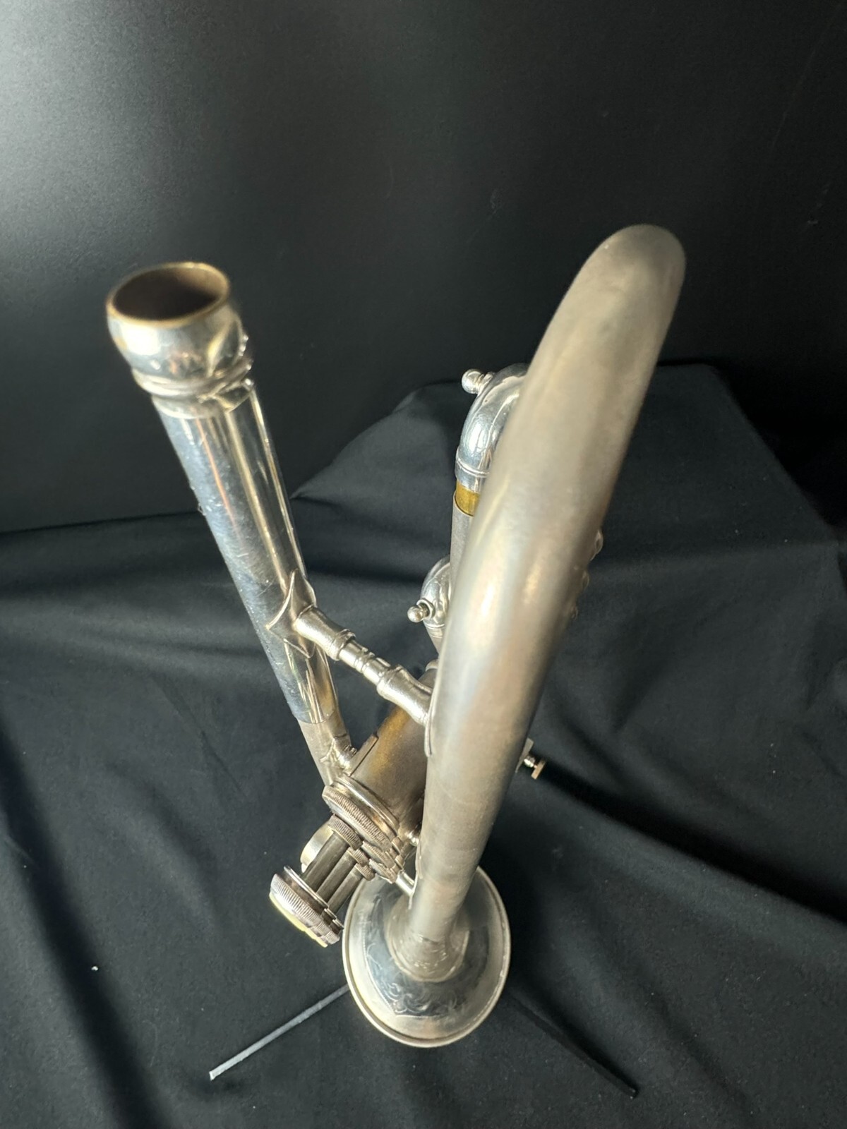 Conn 22B Silver Trumpet w/ Original Case & Accessories (Vintage 1929) - Image 12