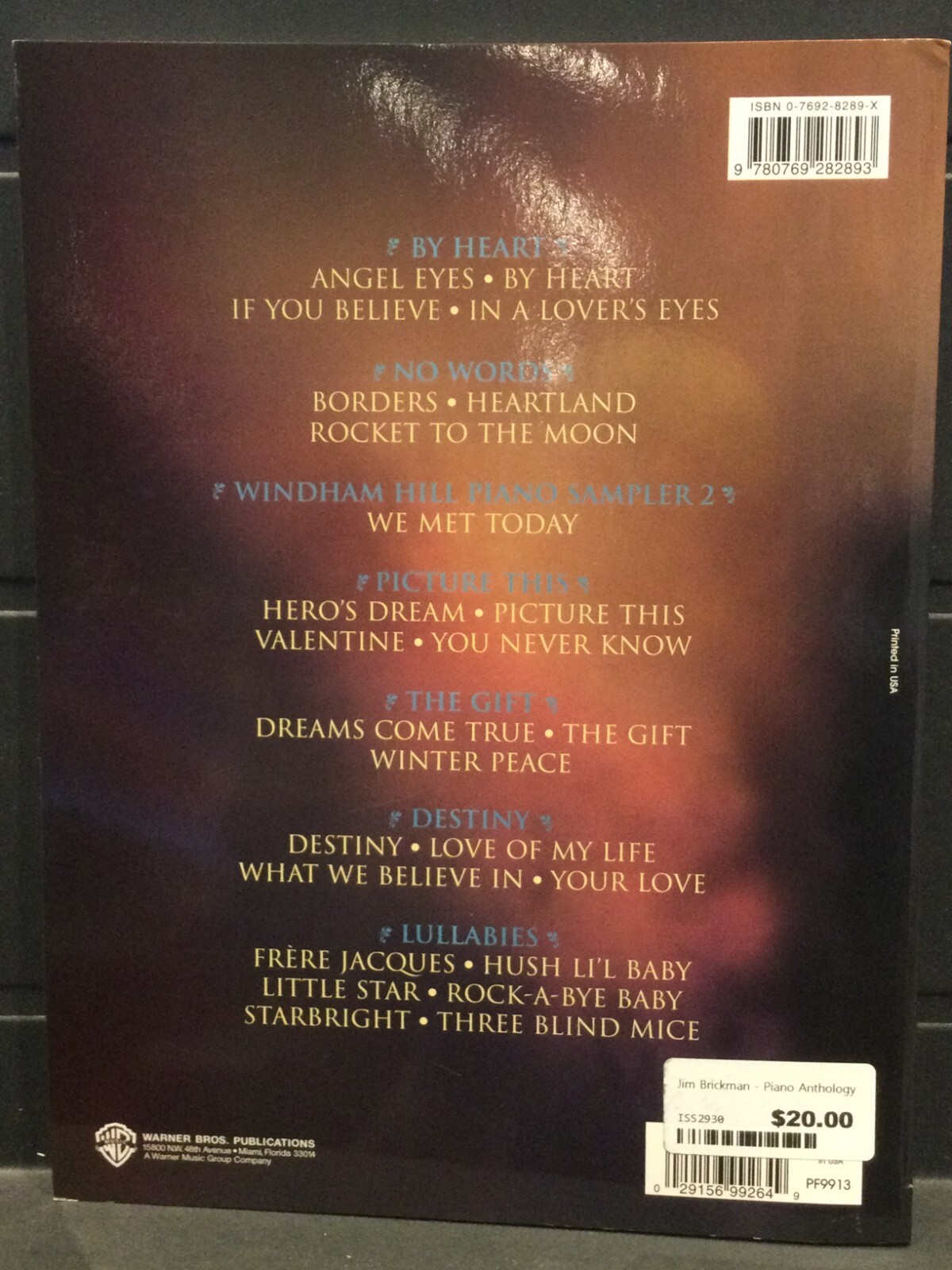 Jim Brickman - Piano Anthology Special Edition - Image 2