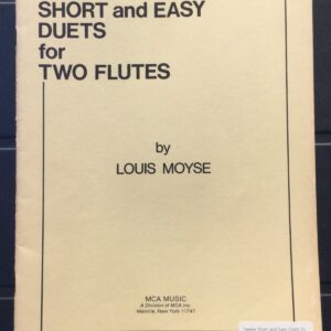 Louis Moyse - Twelve Short and Easy Duets for Two Flutes
