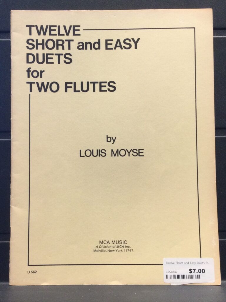 Louis Moyse - Twelve Short and Easy Duets for Two Flutes