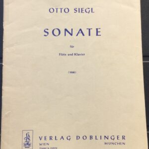 Otto Siegl - Sonata for Flute & Piano (1968)