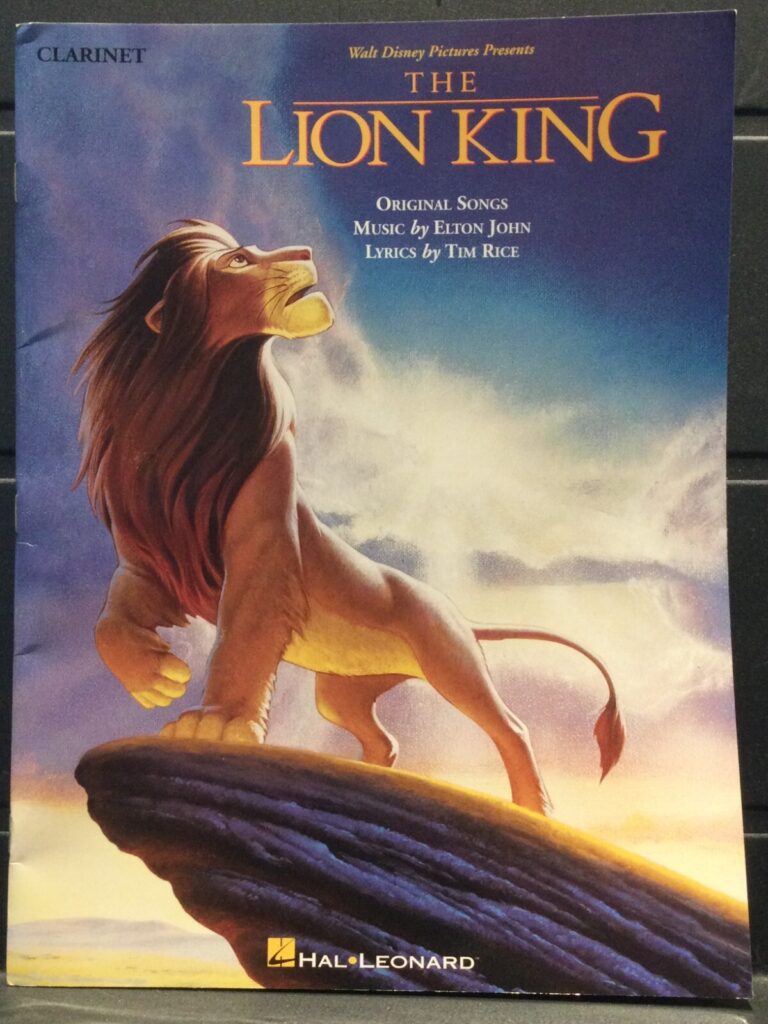 The Lion King - Original Songs arr. for Clarinet
