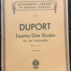 Duport - Twenty-One Etudes for the Violincello, Book 1