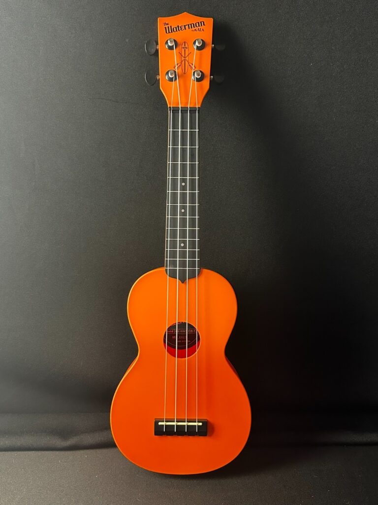 Waterman by Kala Soprano Ukulele (Sunset Orange)