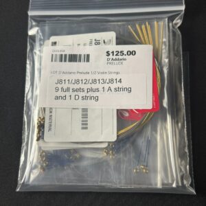 LOT - D'addario Prelude 1/2 Violin Strings (9 Full Sets + Extras)