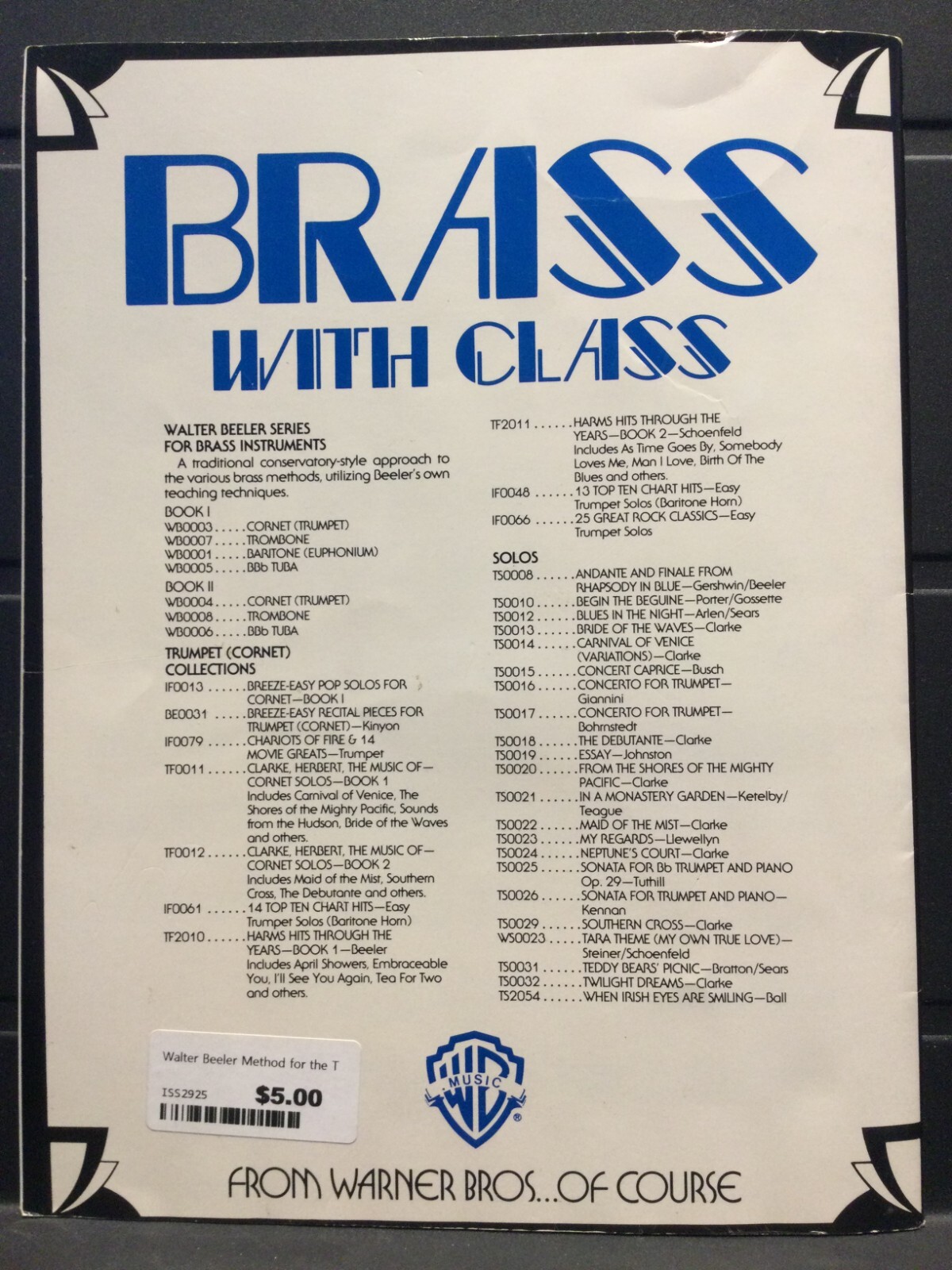 Walter Beeler - Method for the Trombone, Book 2 - Image 2