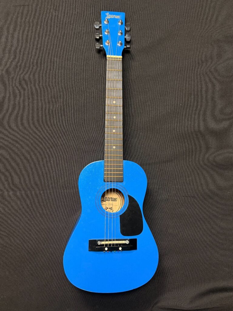 Lauren LAPKMBL 30" Blue Acoustic 1/2 size Nylon String Guitar with black gig bag