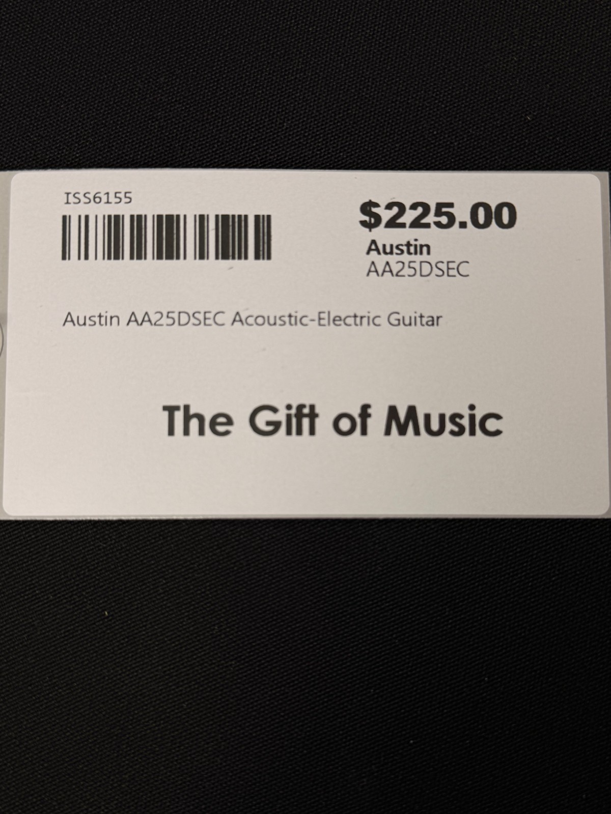 Austin AA25DSEC Acoustic-Electric Guitar - Image 13