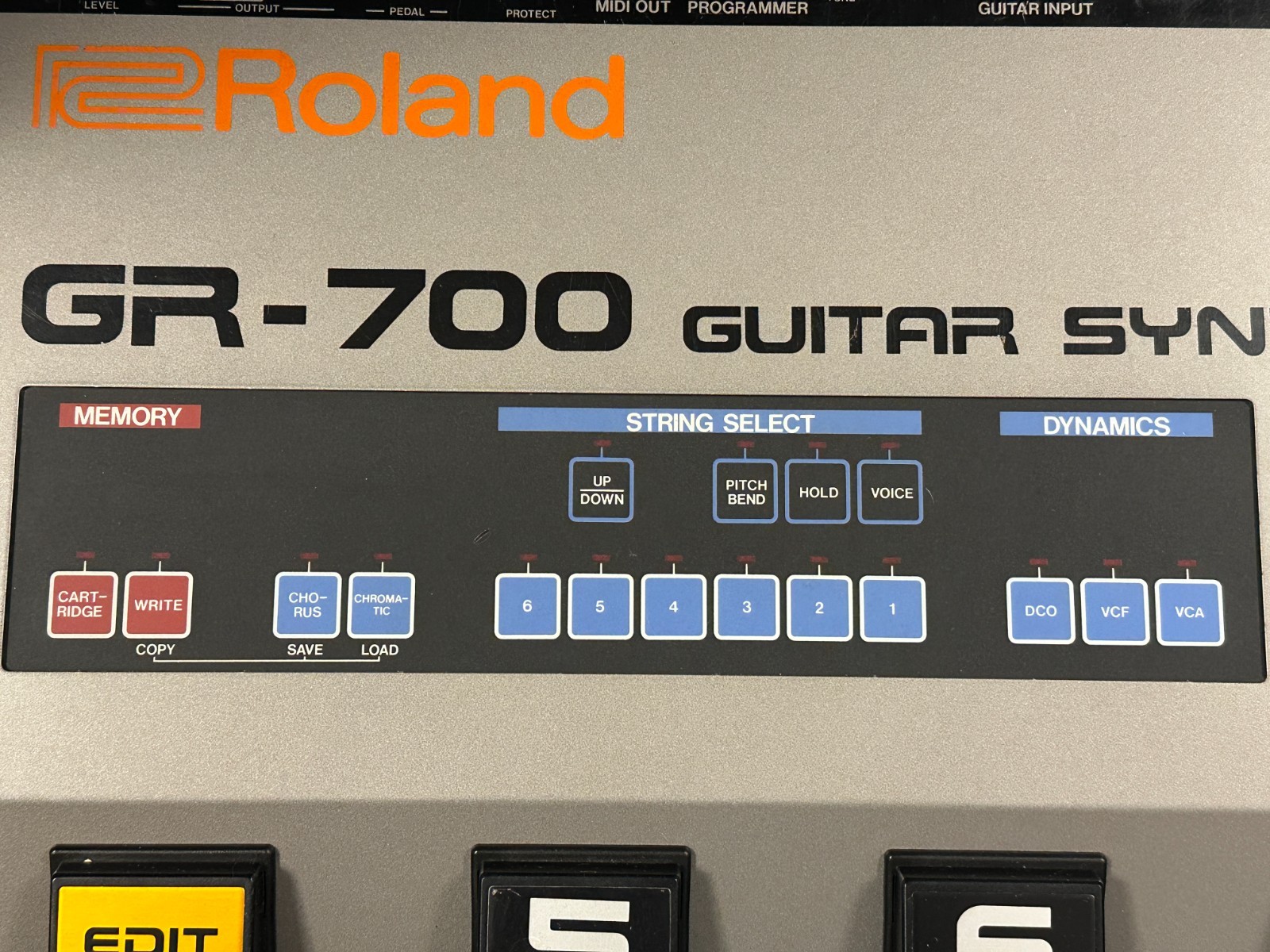 Roland GR-707 Electric Guitar Synthesizer with GR-700 Controls - Image 8