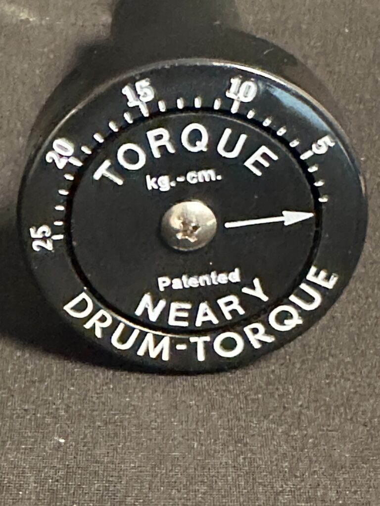 Neary Black Drum Torque Wrench for snare, bass, and toms