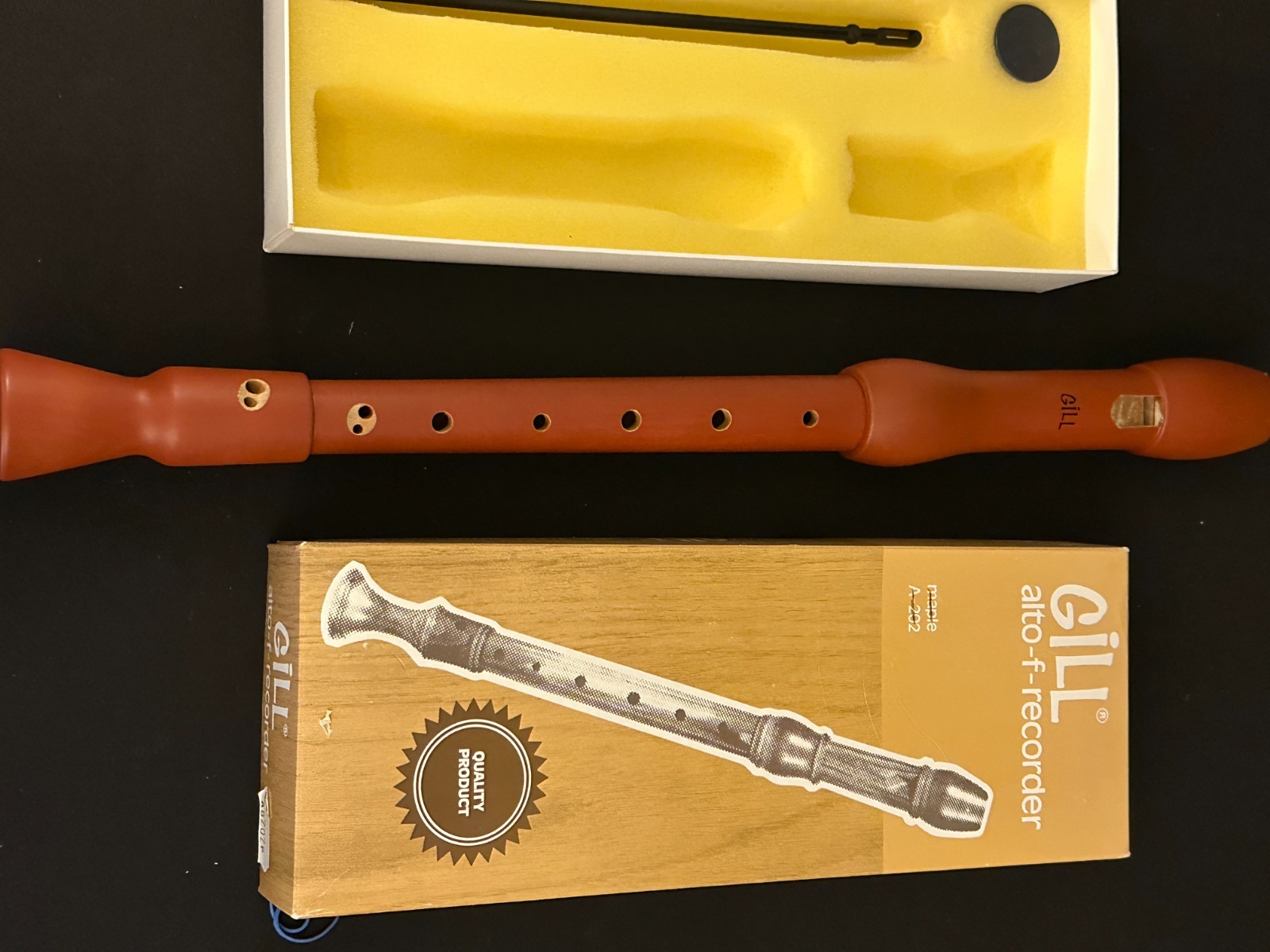 Gill A-202 Maple Alto Recorder in F - Image 3