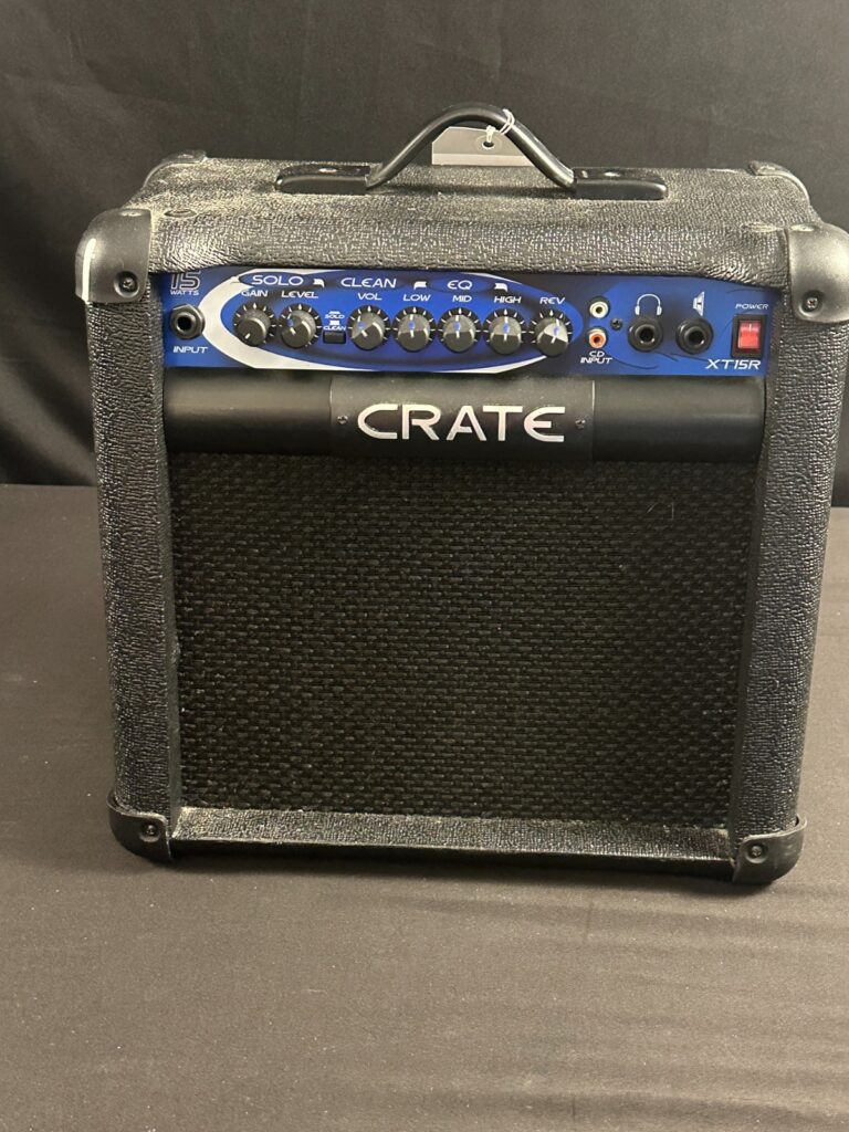 Crate XT15R 15 watt Guitar Combo Amp, 8 inch speaker, 3 band EQ, built-in reverb