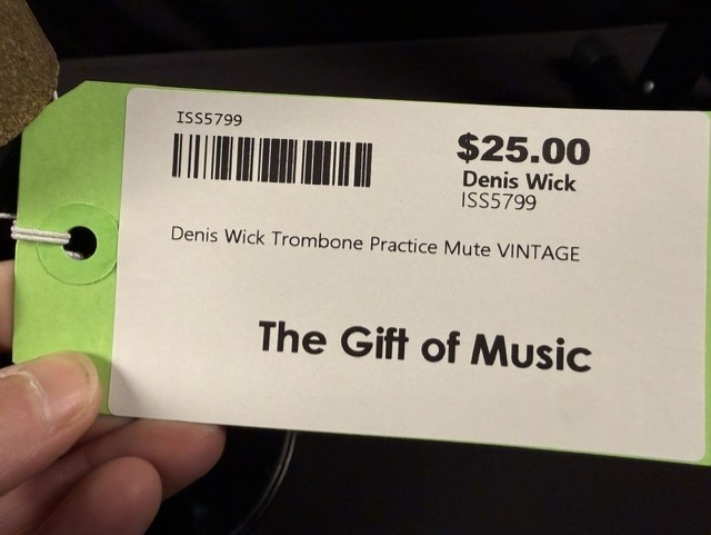 Denis Wick Vintage Trombone Practice Mute - Image 7