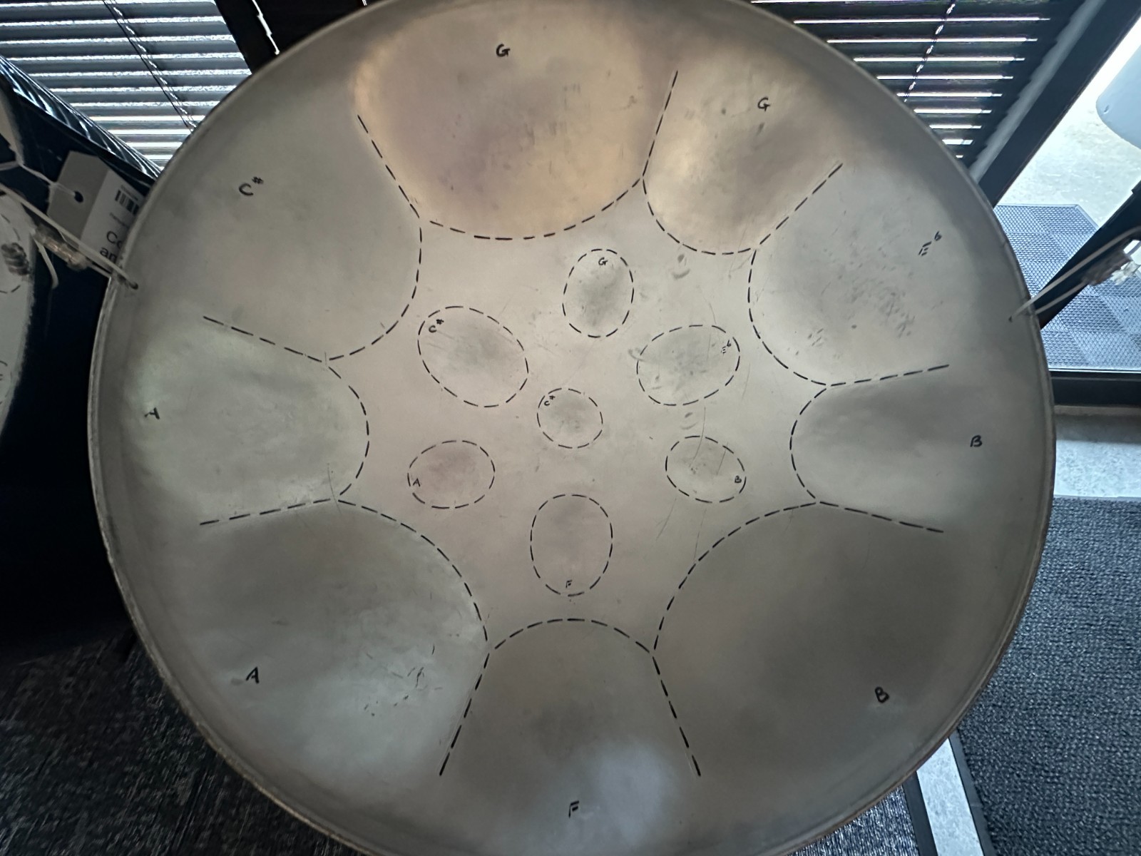Panyard Double Seconds Steel Drum Pan Set, with stand and mallets - Image 3