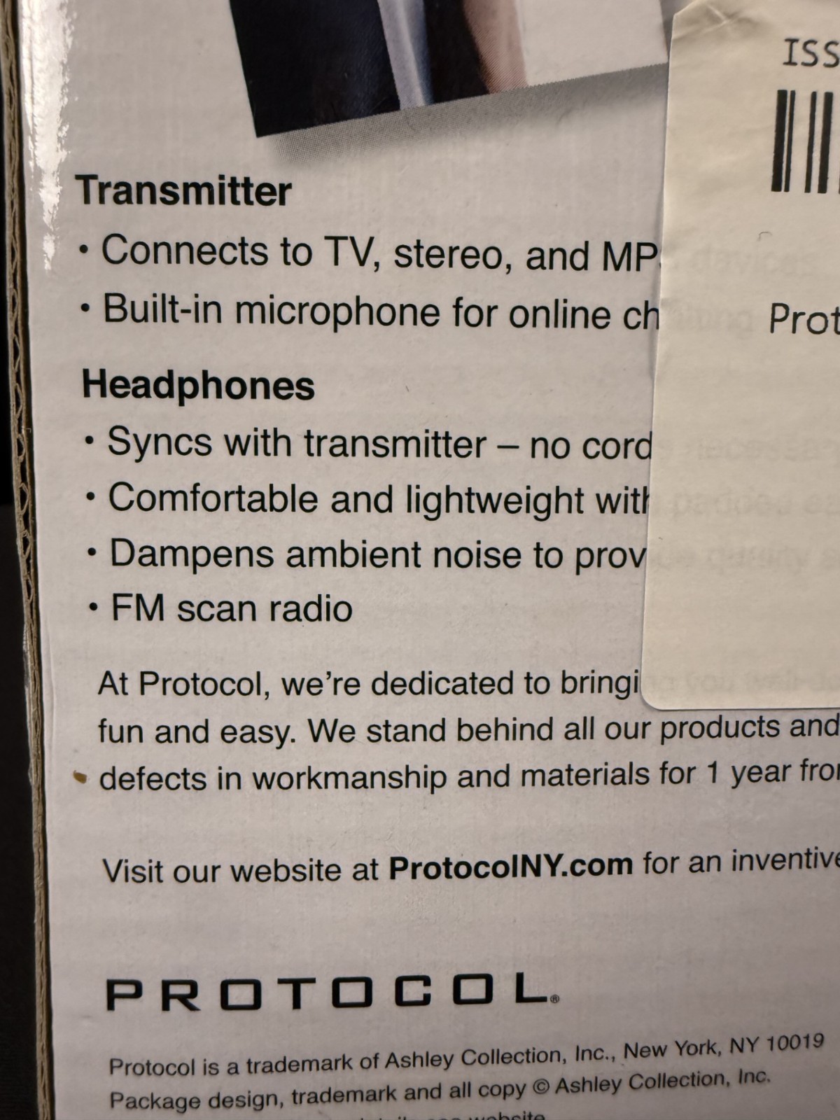 Protocol Hi-Def Wireless Headphones - Image 2