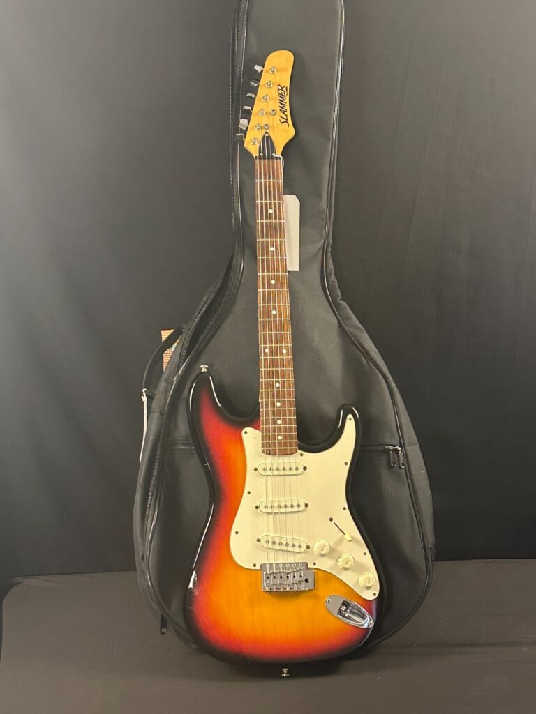 Vintage Hamer Slammer Strat-Style Electric Guitar, Sunburst finish, w/gig bag