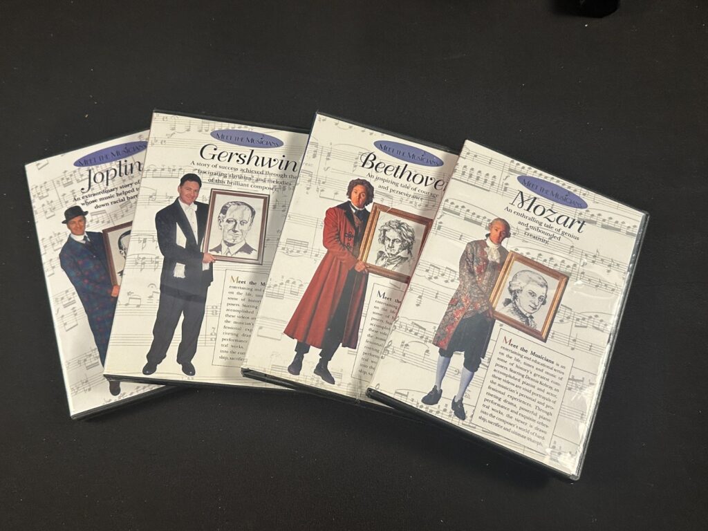 Meet the Musicians Inspiring Composer DVDs, Mozart, Joplin, Gershwin, Beethoven