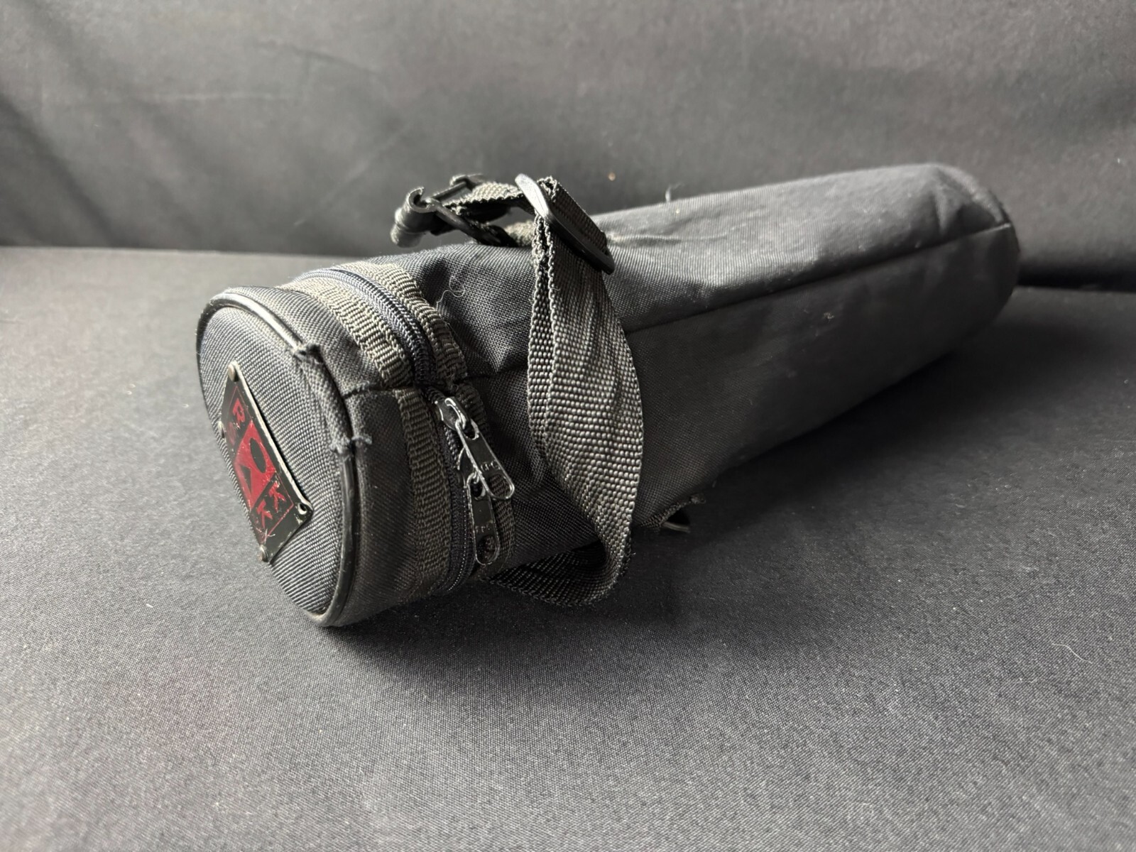 Rok Sak Upright 16in Black Round Drumstick Bag with adjustable carry strap