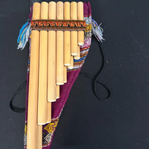 Ramos 13-Pipe Pan Flute 4" x 11.5" comes with multicolor bag with carry string