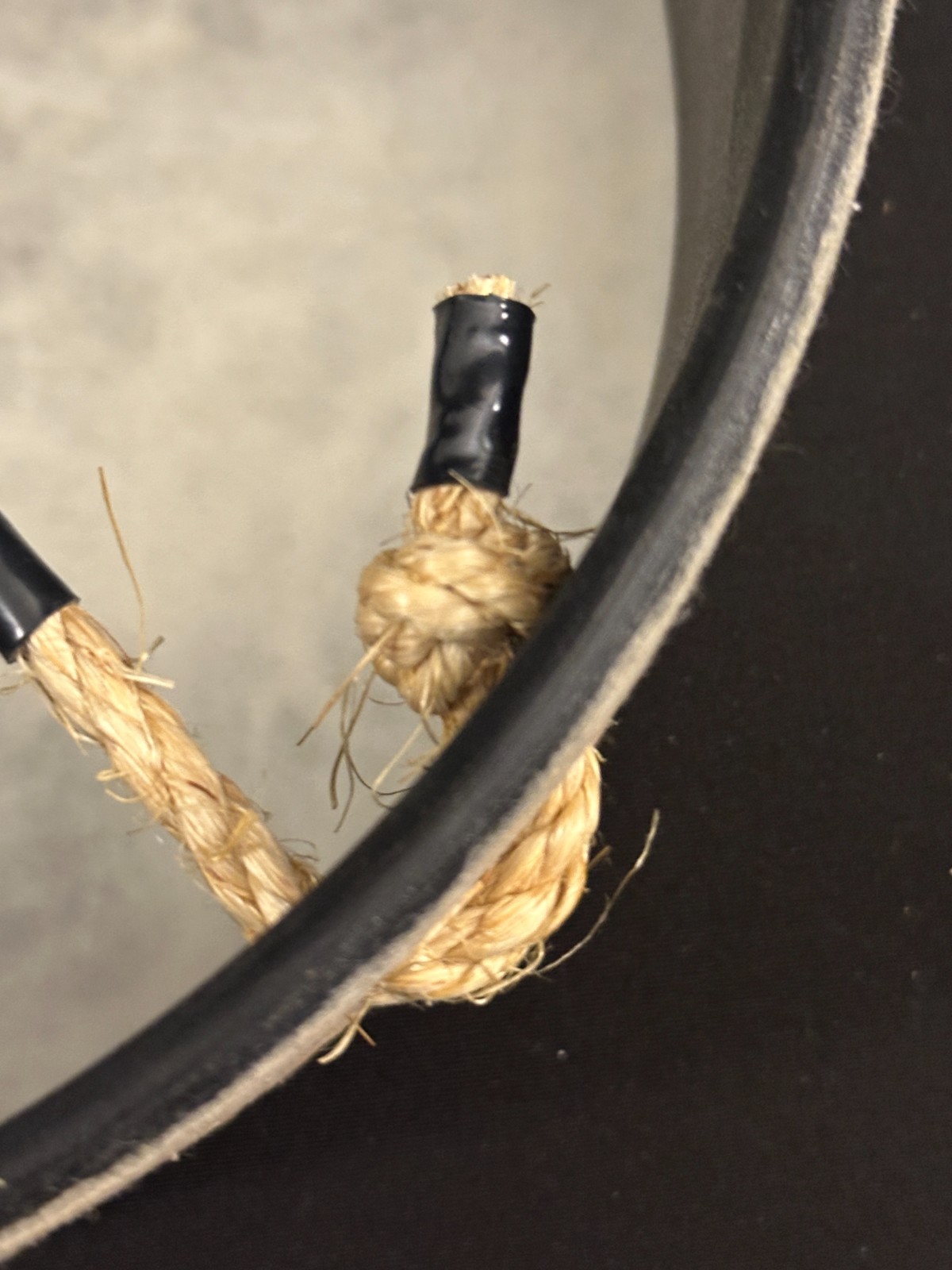 Remo 10" x 3.5" Buffalo Drum, rope cross suspension, Fiberskyn head, no mallet - Image 6