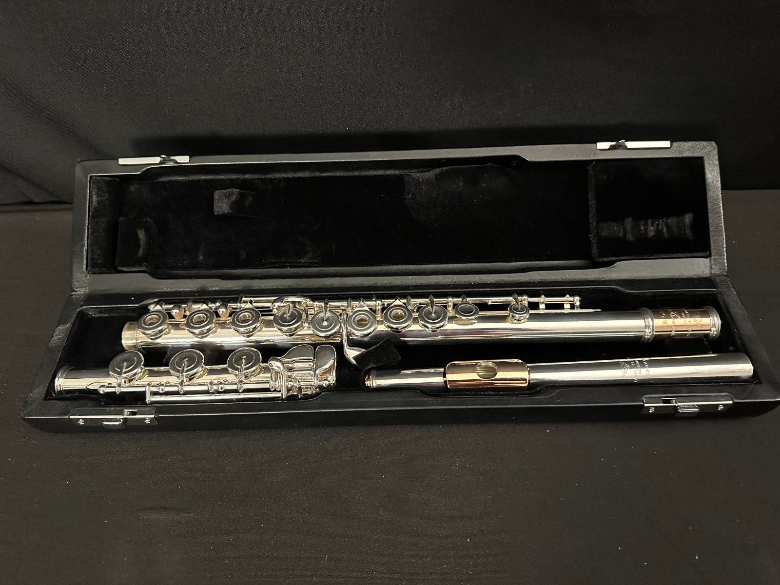 Powell Sonare PS-905 Silver Open Hole Flute with Aurumite lip plate, B foot - Image 10