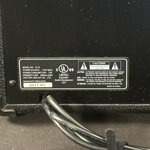 Keith Urban G-10 (KU10) 10W Black and silver Guitar Amp, headphone jack, 10x9x6" - Image 6