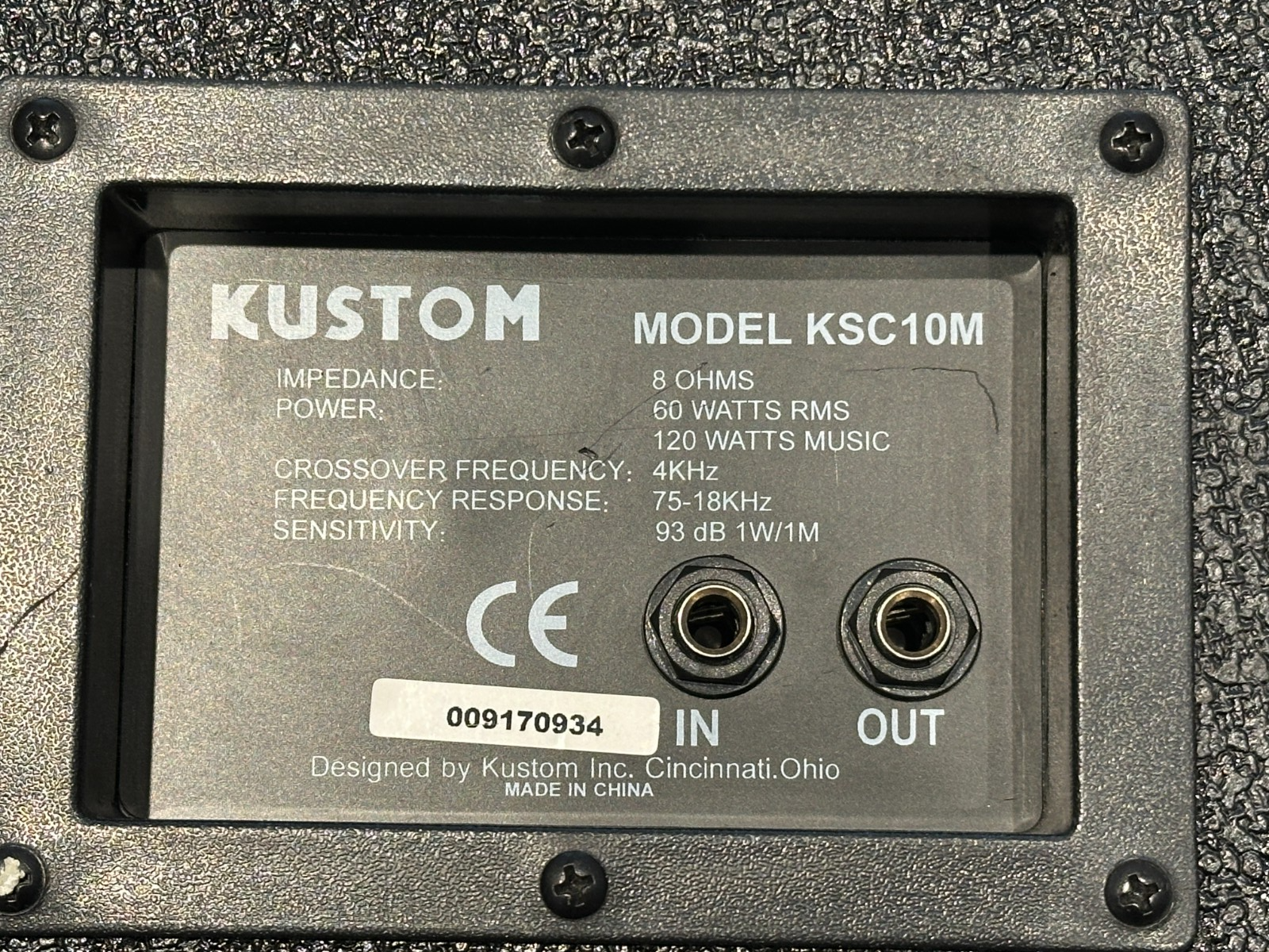 Kustom KSC10M 10" Passive Stage Monitor/PA Speaker Pair 17x14x7, pickup only GA - Image 2