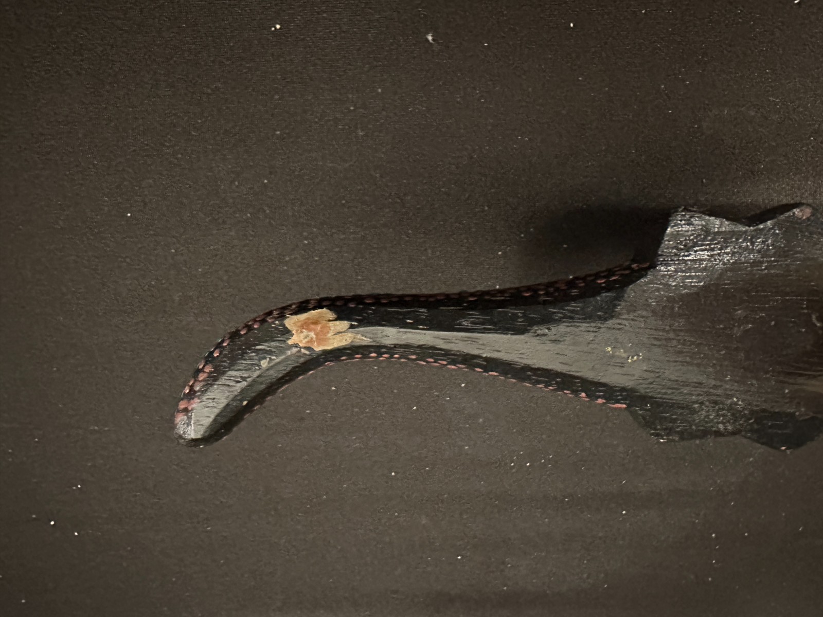 12" long Lizard Clapper, similar to Japanese kokoriko, artwork looks aboriginal - Image 5