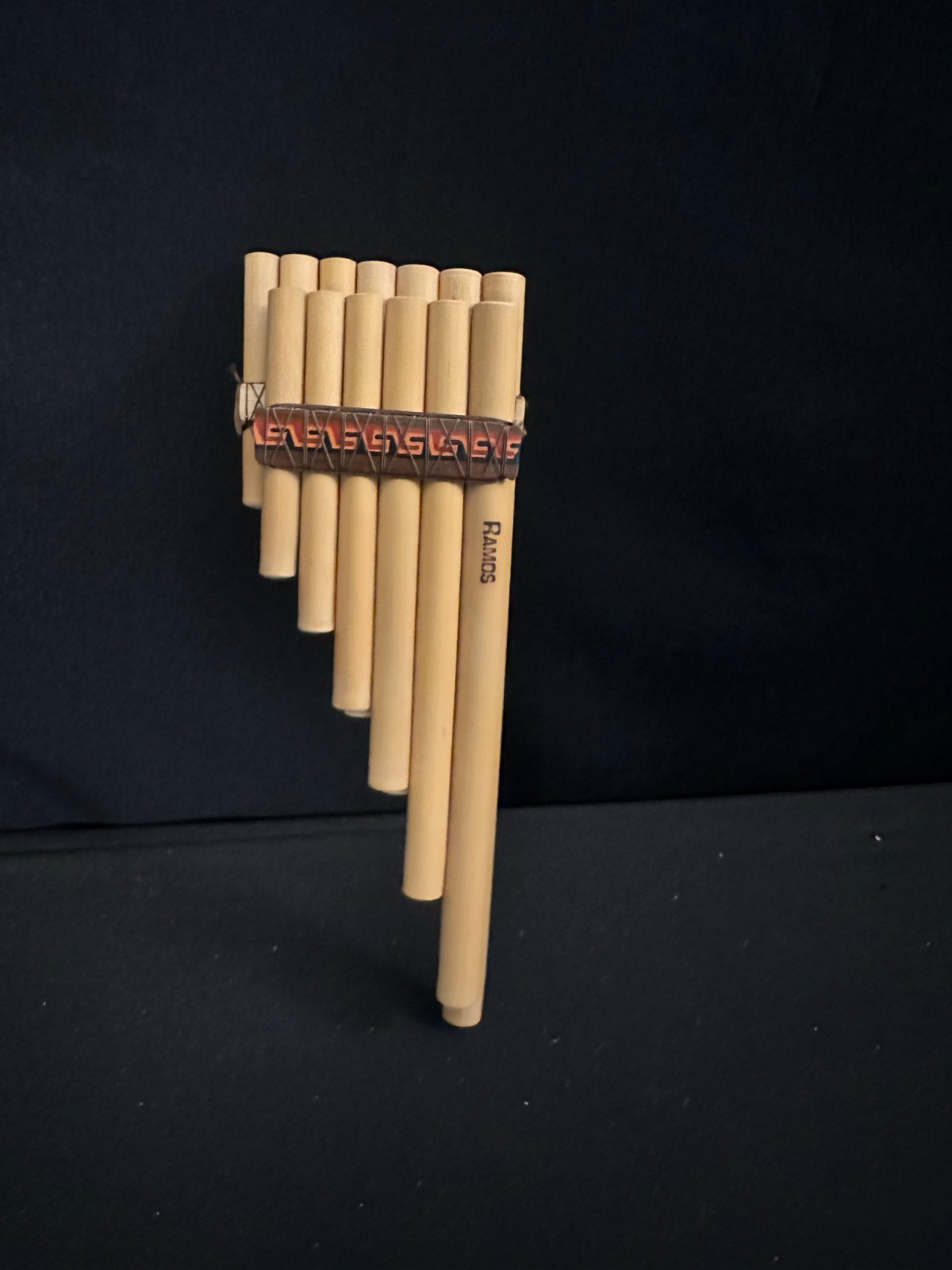 Ramos 13-Pipe Pan Flute 4" x 11.5" comes with multicolor bag with carry string - Image 3