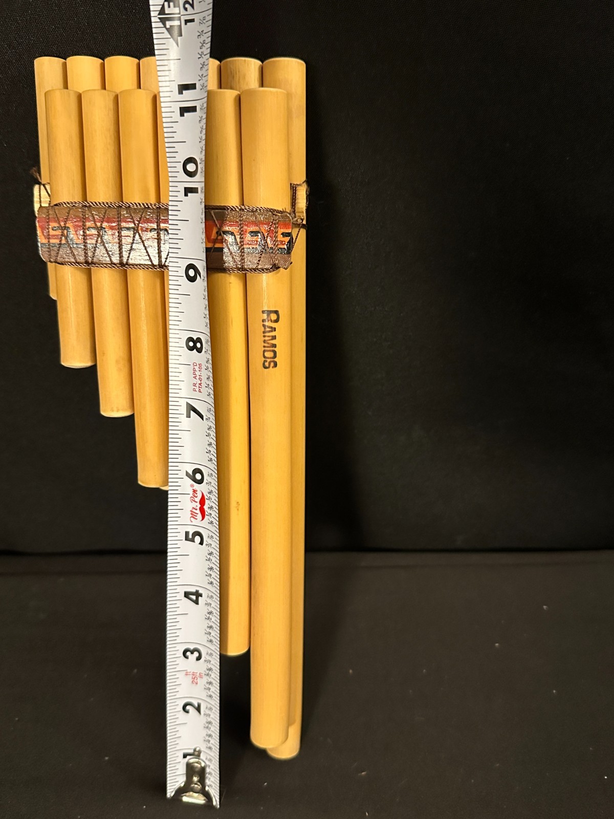 Ramos 13-Pipe Pan Flute 4" x 11.5" comes with multicolor bag with carry string - Image 8