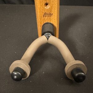String Swing Wall Mount Classical Guitar Hanger, wood back, no screws included