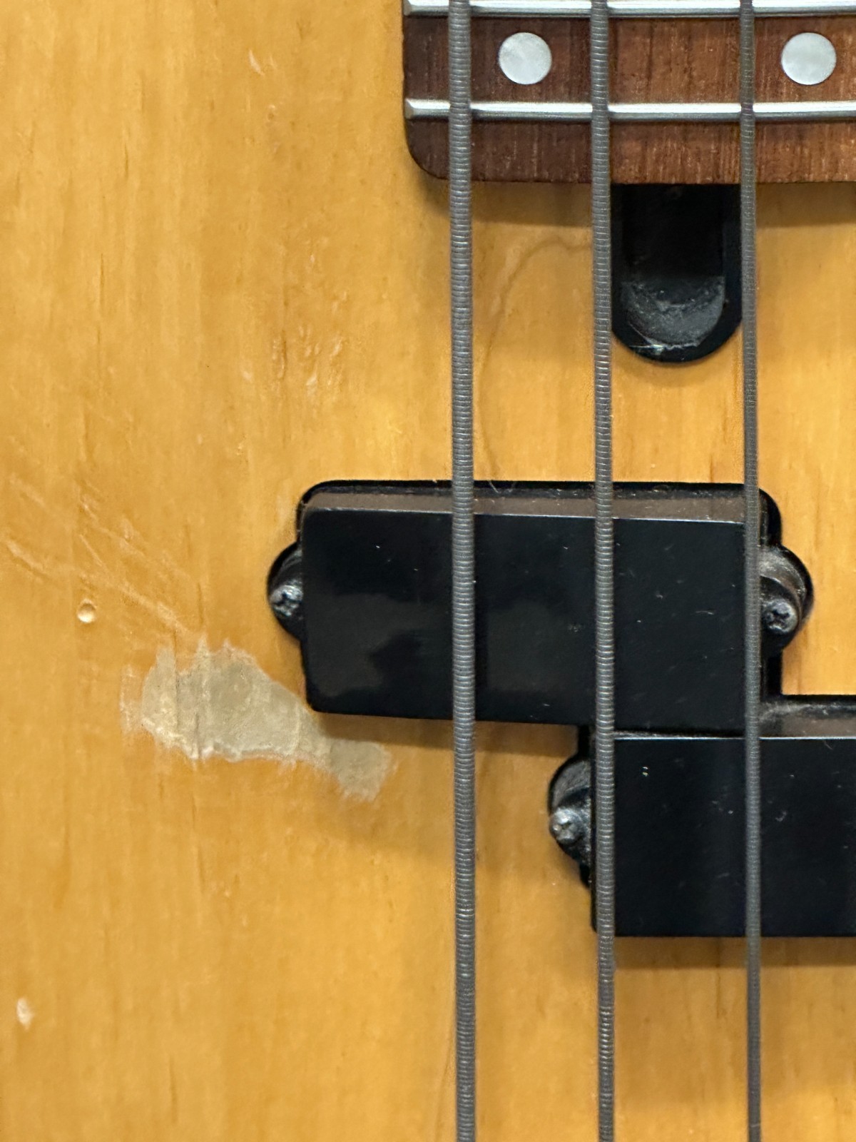 Yamaha RBX260 Electric Bass Guitar, Natural, has hipshot Drop D tuner bass! - Image 4