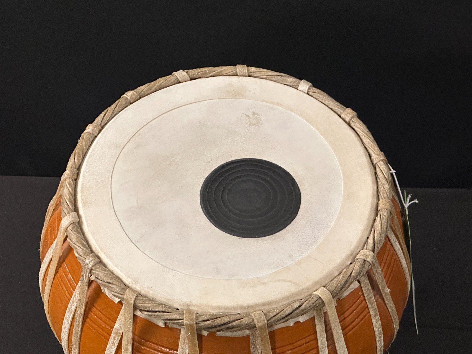 9" diameter Bayan from tabla set, drum is 11" tall, comes with 2" red cushion. - Image 7