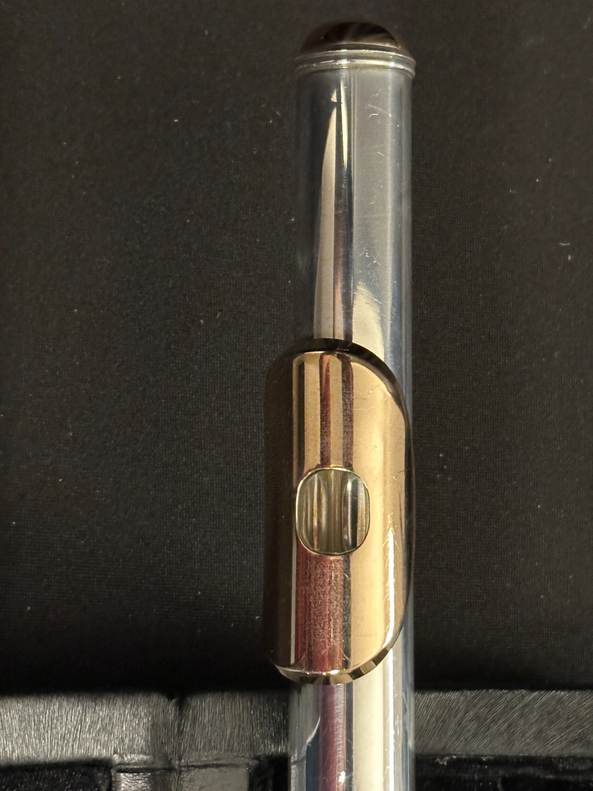 Powell Sonare PS-905 Silver Open Hole Flute with Aurumite lip plate, B foot - Image 4