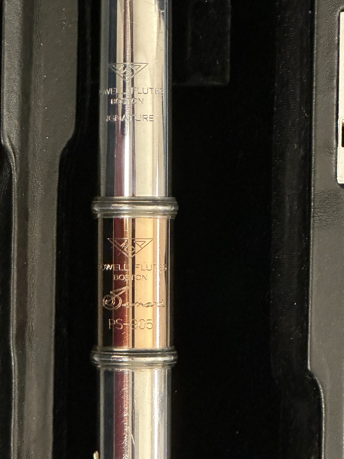 Powell Sonare PS-905 Silver Open Hole Flute with Aurumite lip plate, B foot - Image 12