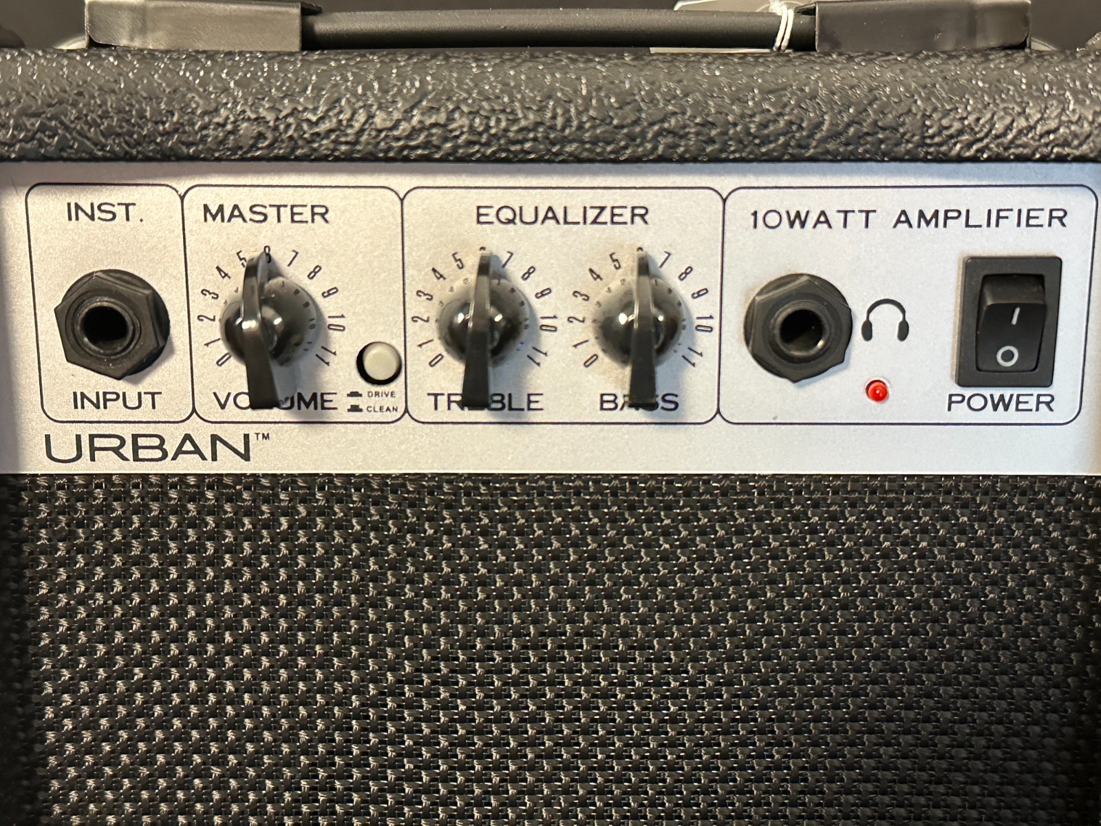 Keith Urban G-10 (KU10) 10W Black and silver Guitar Amp, headphone jack, 10x9x6" - Image 2