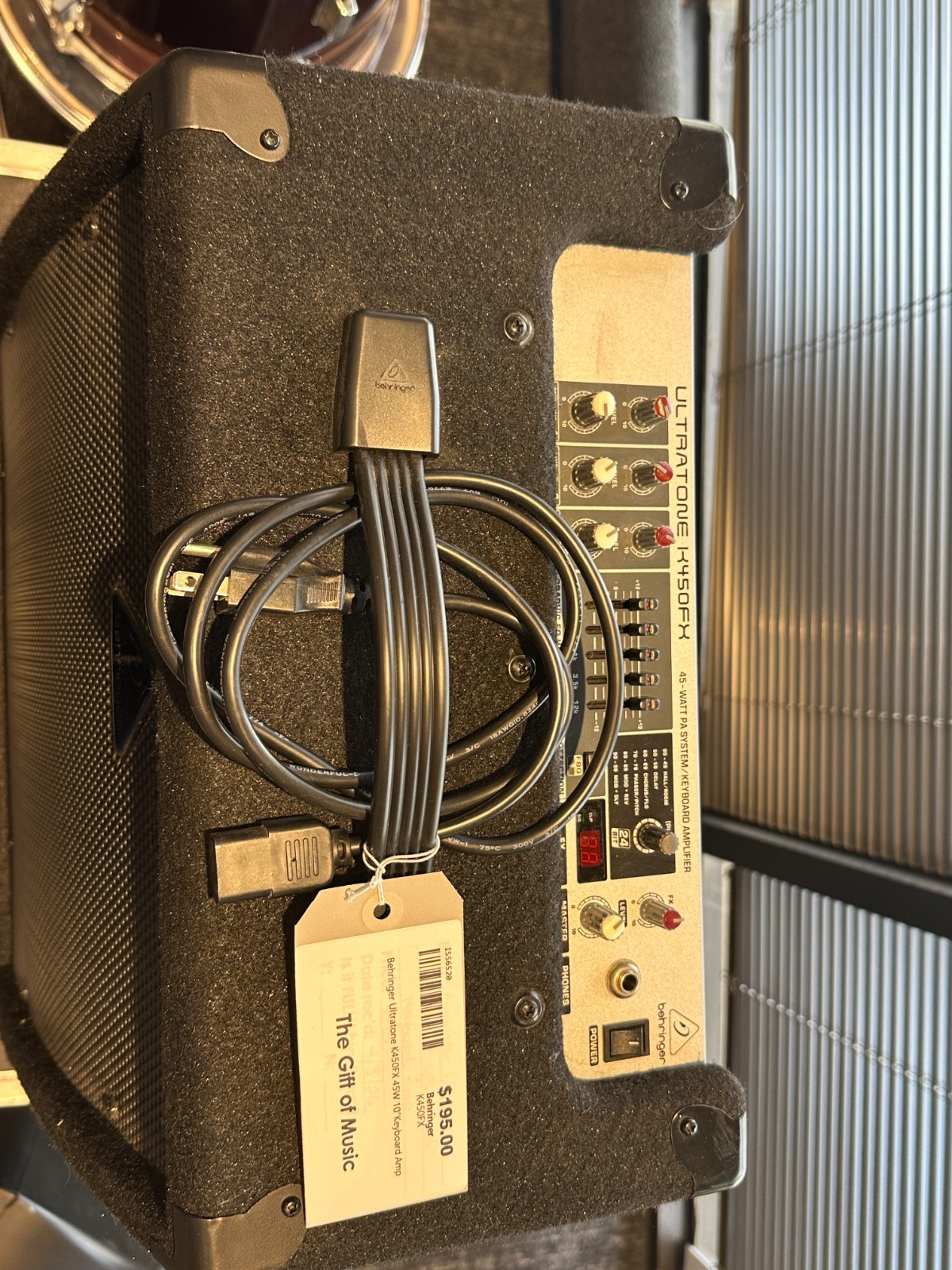 Behringer Ultratone K450FX 45W 10" Keyboard Amp, PICKUP ONLY, MARIETTA, GA - Image 2