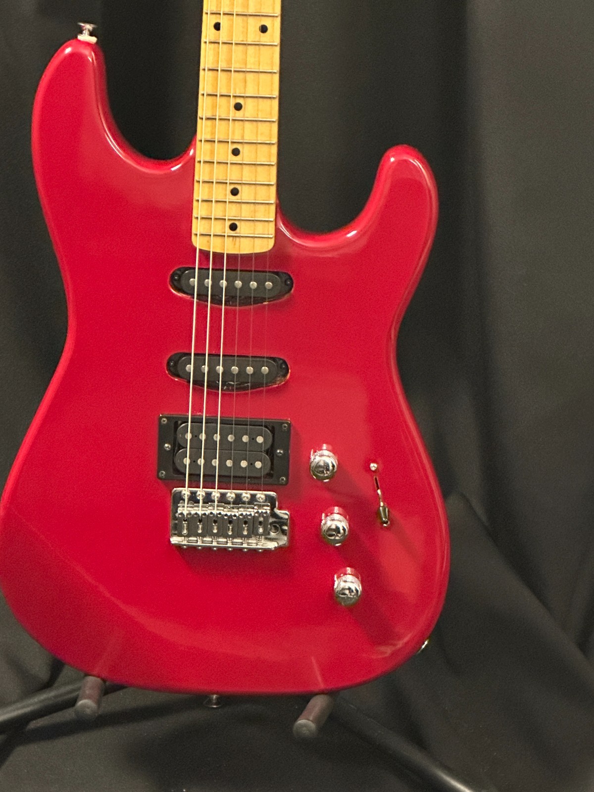 Electric Red Squier II Stratocaster by Fender, comes with case and cord - Image 4