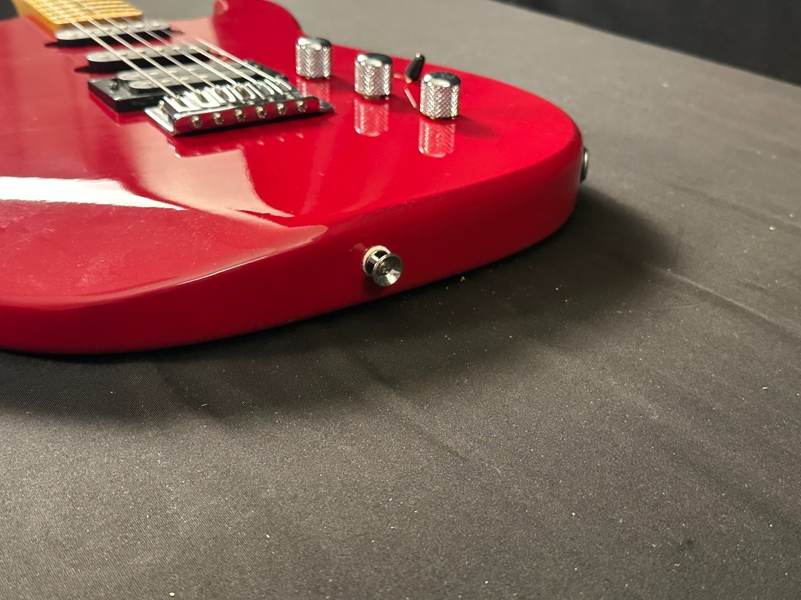Electric Red Squier II Stratocaster by Fender, comes with case and cord - Image 12